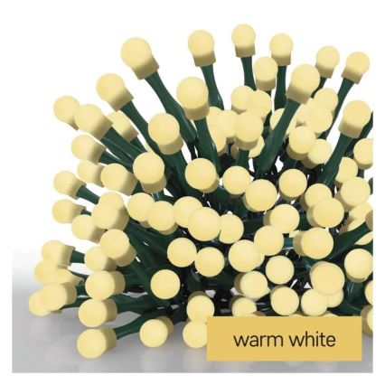 LED гирлянд 80xLED/230V/8 режима 13m IP44 топло бяло