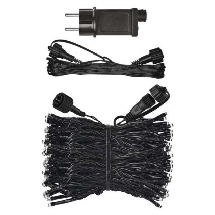LED гирлянд за външна употреба, 100 LED / 15 м, IP44, студено бяло