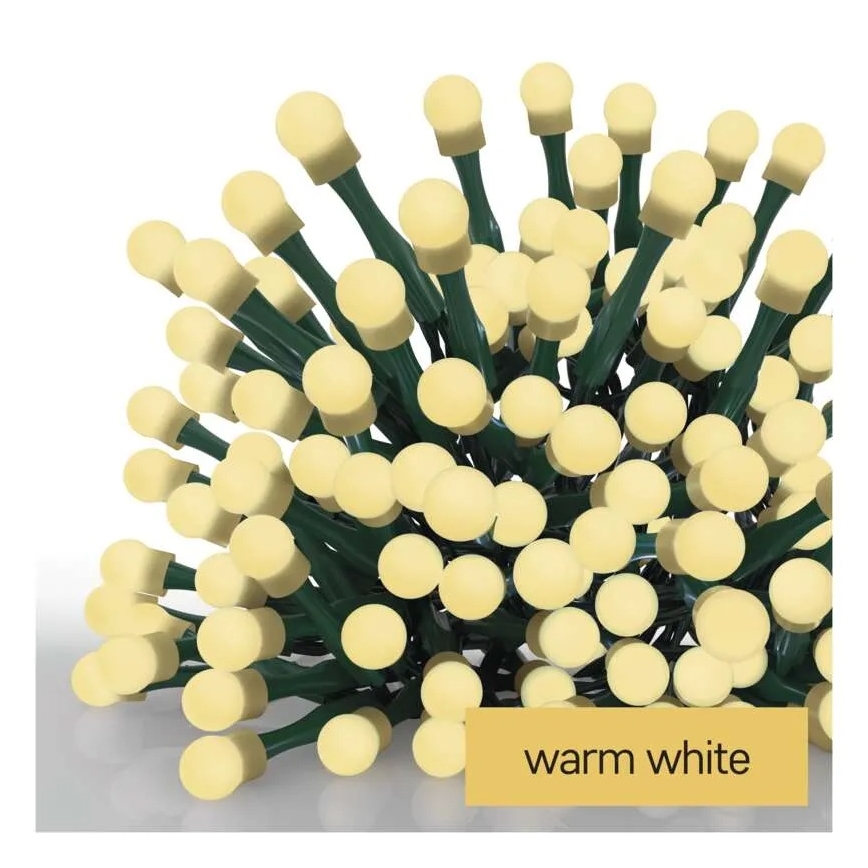 LED гирлянда 300xLED/230V/8 режима 35m IP44 топло бяло