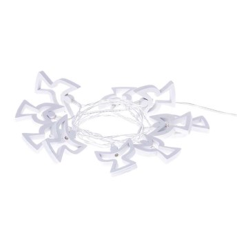 LED гирлянда CHAIN 10xLED/2xAA 1,85m топла бяла светлина