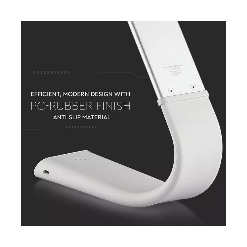 LED Гъвкав димируема настолна лампа LED/6,5W/5V 2000 mAh 3000K/4500K/6000K