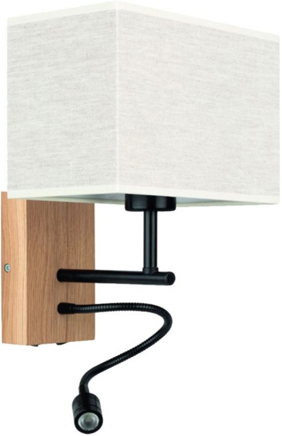 LED Гъвкав лампа BOHO 1xE27/25W + LED/1W/230V дъб