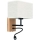 LED Гъвкав лампа BOHO 1xE27/25W + LED/1W/230V дъб