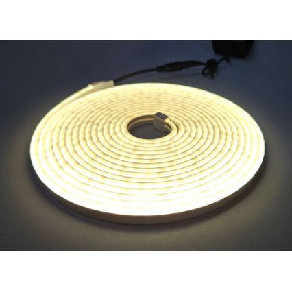 LED Гъвкав лента NEON LED/10W/230V 5 м IP65 бял