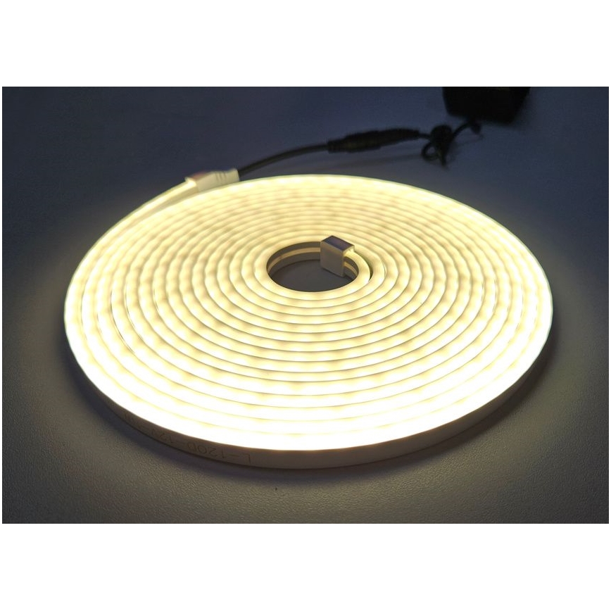 LED Гъвкав лента NEON LED/10W/230V 5 м IP65 бял