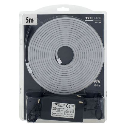 LED Гъвкав лента NEON LED/10W/230V 5 м IP65 бял
