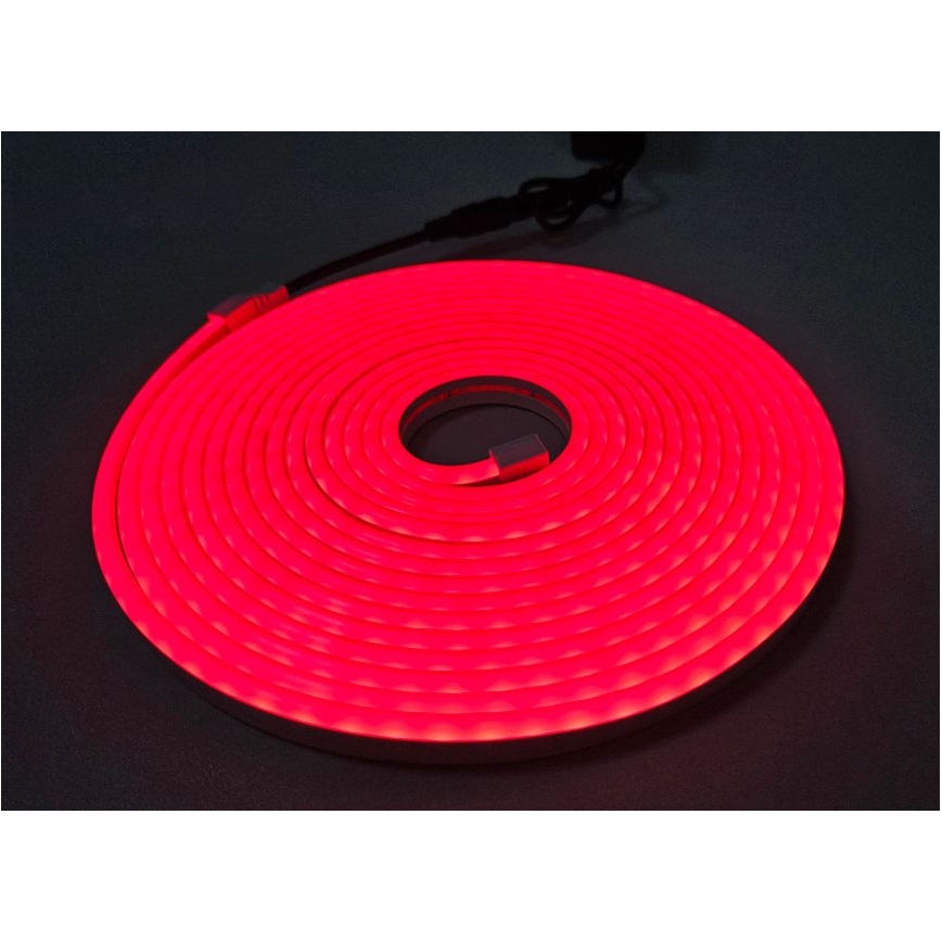 LED Гъвкав лента NEON LED/10W/230V 5 м IP65 червен