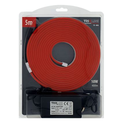 LED Гъвкав лента NEON LED/10W/230V 5 м IP65 червен