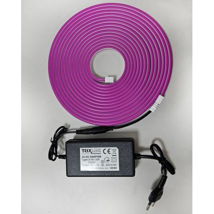 LED Гъвкав лента NEON LED/10W/230V 5 м IP65 лилава