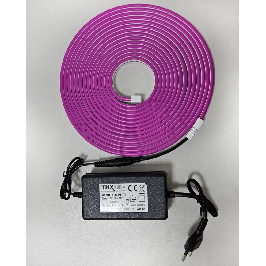 LED Гъвкав лента NEON LED/10W/230V 5 м IP65 лилава
