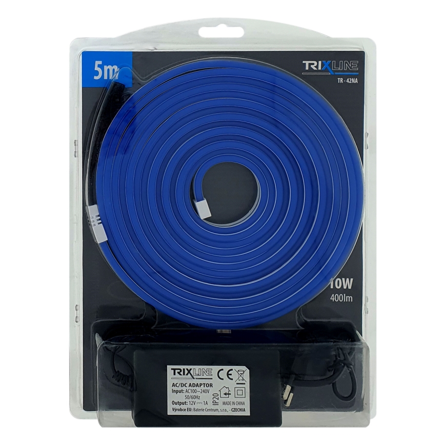 LED Гъвкав лента NEON LED/10W/230V 5 м IP65 син
