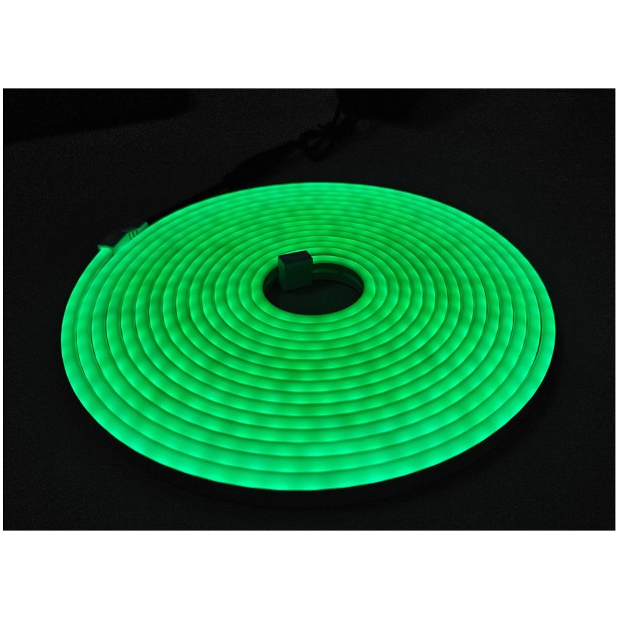 LED Гъвкав лента NEON LED/10W/230V 5 м IP65 зелен