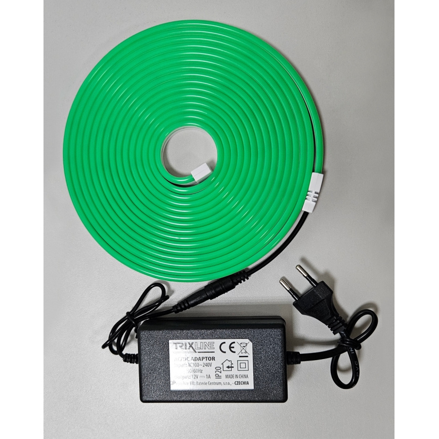 LED Гъвкав лента NEON LED/10W/230V 5 м IP65 зелен