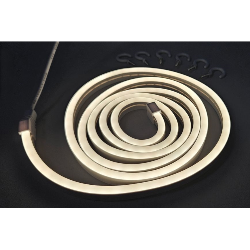 LED Гъвкав лента NEON LED/5V USB 1,8 м бял