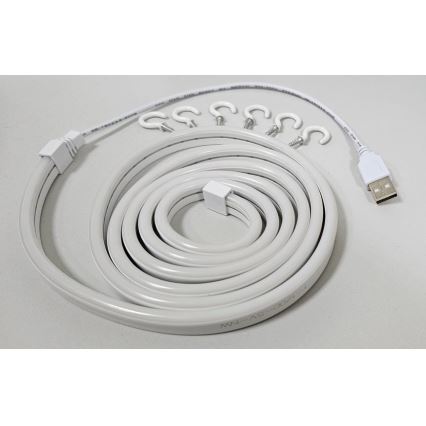 LED Гъвкав лента NEON LED/5V USB 1,8 м бял