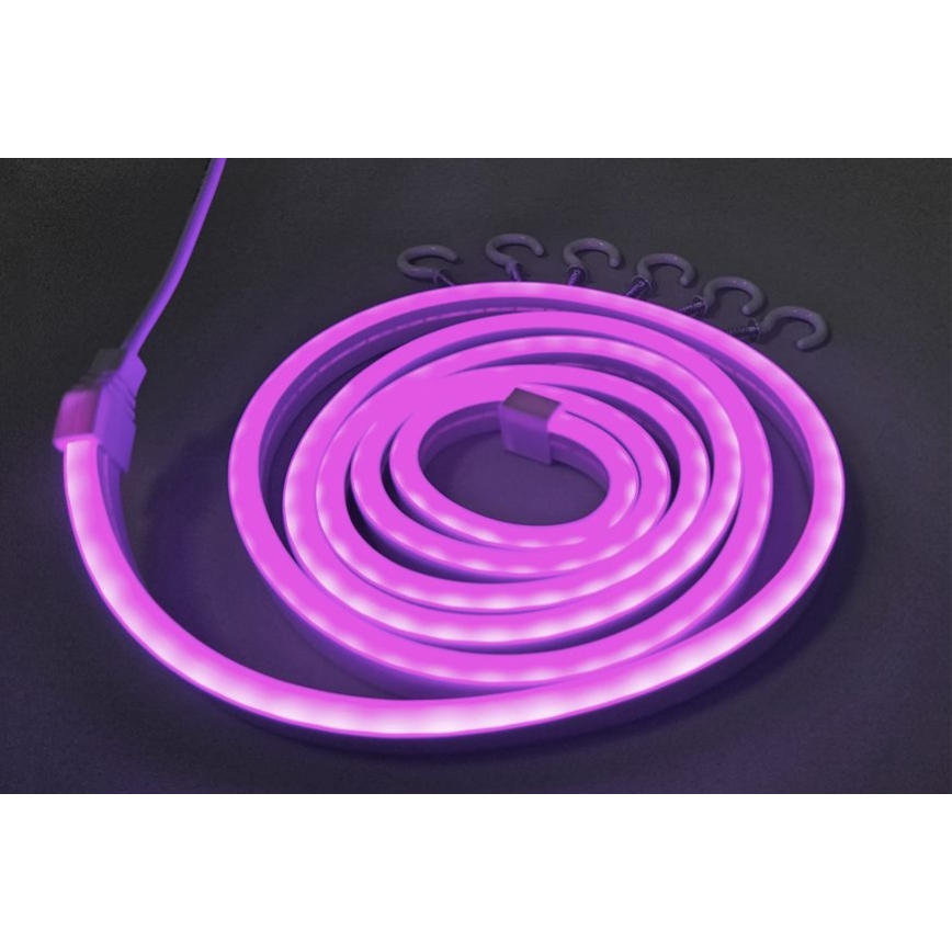 LED Гъвкав лента NEON LED/5V USB 1,8 м лилав