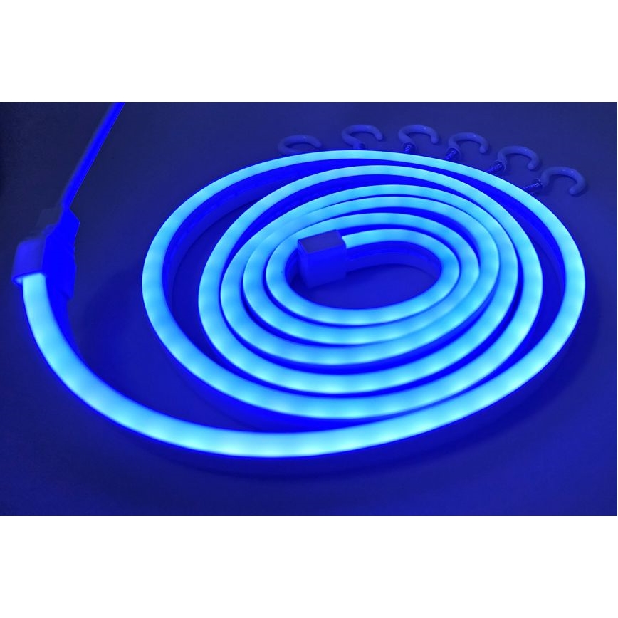 LED Гъвкав лента NEON LED/5V USB 1,8 м син