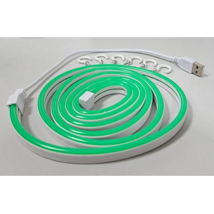 LED Гъвкав лента NEON LED/5V USB 1,8 м зелен