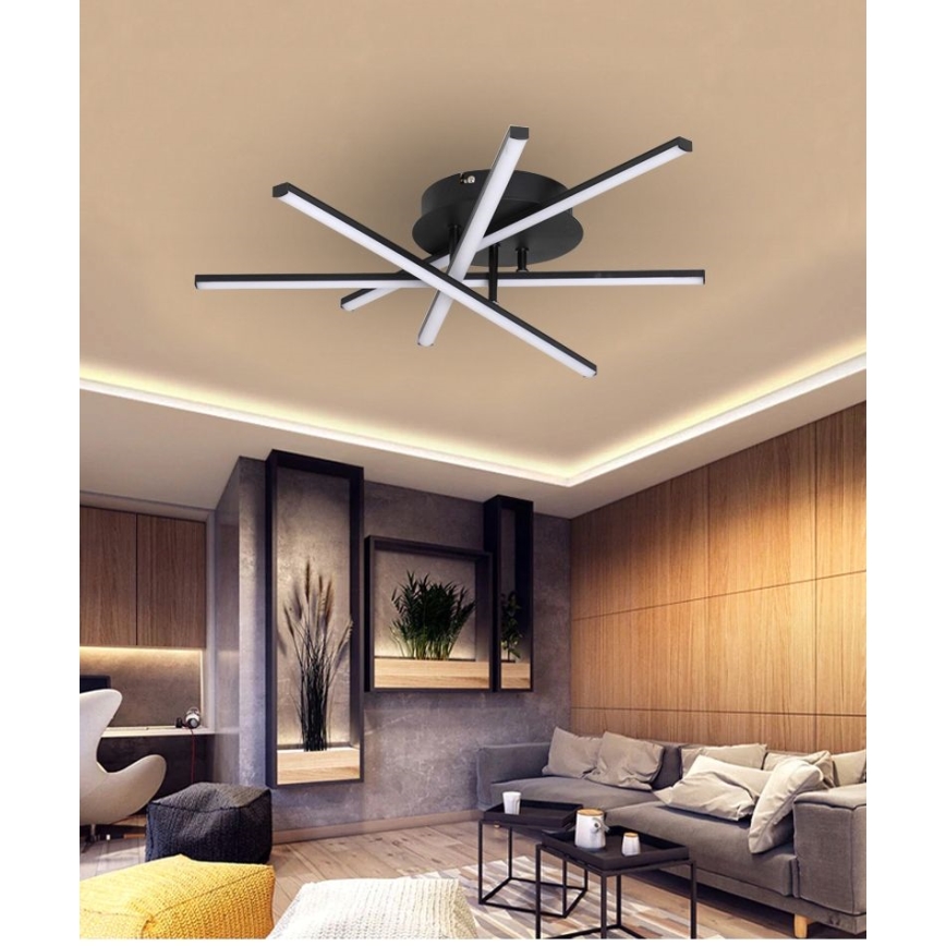 LED Гъвкав полилей за повърхностен монтаж RIVIERA LED/35W/230V черен