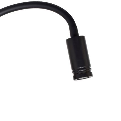 LED Гъвкав wall малко лампа BASE 1xLED/8W+1xLED/2W/230V черен/сребрист
