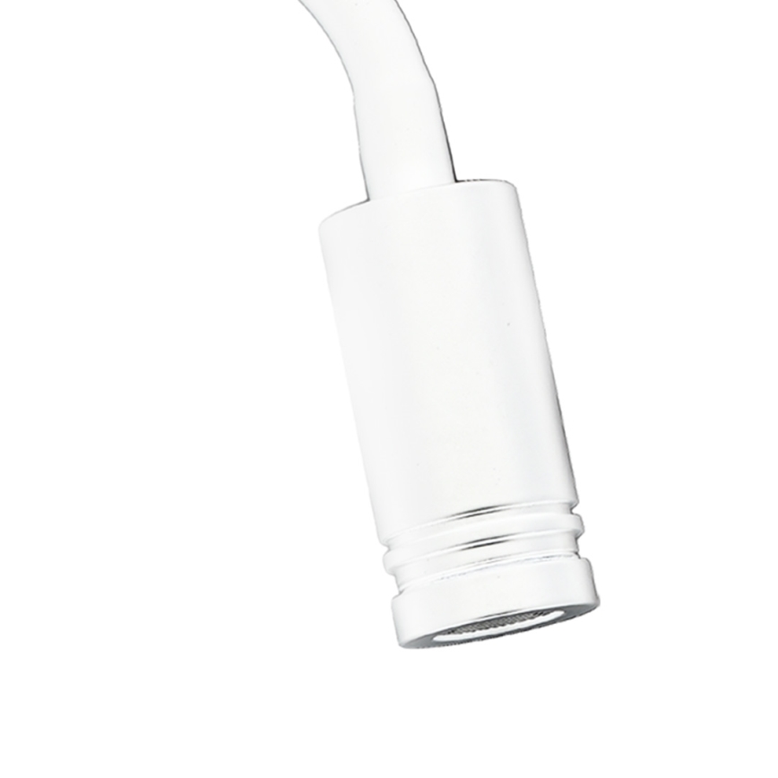 LED Гъвкав wall малко лампа с USB BASE 1xLED/8W+1xLED/2W/230V бял/сребрист