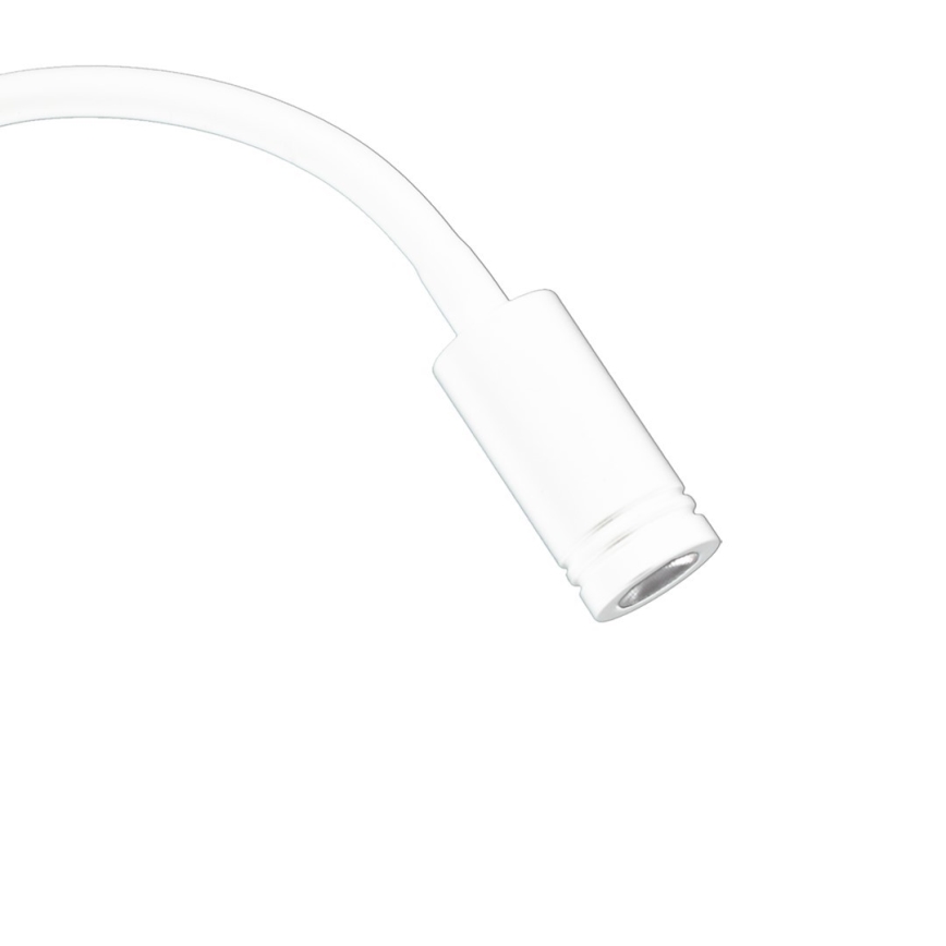 LED гъвкава стенна лампа с USB BASE LED/8W + LED/2W/230V бяла