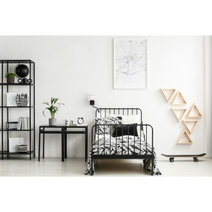 LED гъвкаво осветително тяло POLO 1xE27/40W+LED/2W 230V черно