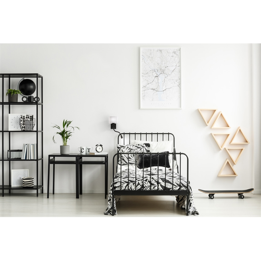 LED гъвкаво осветително тяло POLO 1xE27/40W+LED/2W 230V черно