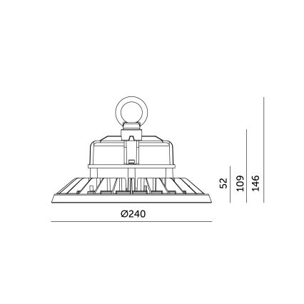 LED Индустриален плафон RIO PRO HIGHBAY LED/100W/230V 4000K IP65