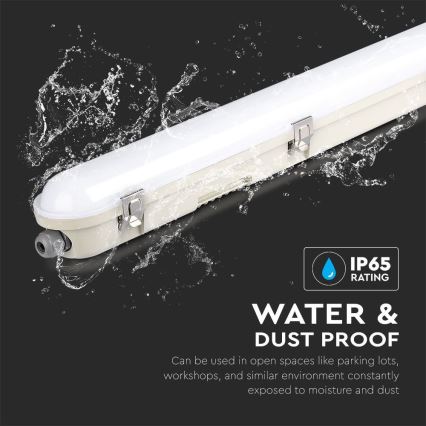 LED индустриална флуоресцентна лампа с авариен модул EMERGENCY LED/36W/230V 6500K 120 см IP65
