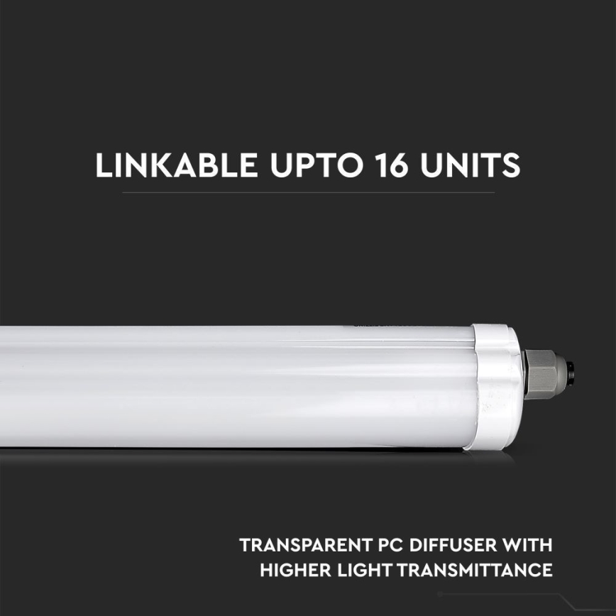LED индустриална флуоресцентна лампа G-SERIES LED/18W/230V 6500K IP65 60 см