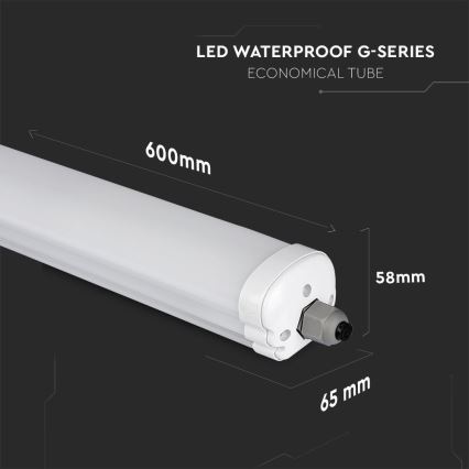 LED индустриална флуоресцентна лампа G-SERIES LED/18W/230V 6500K IP65 60 см