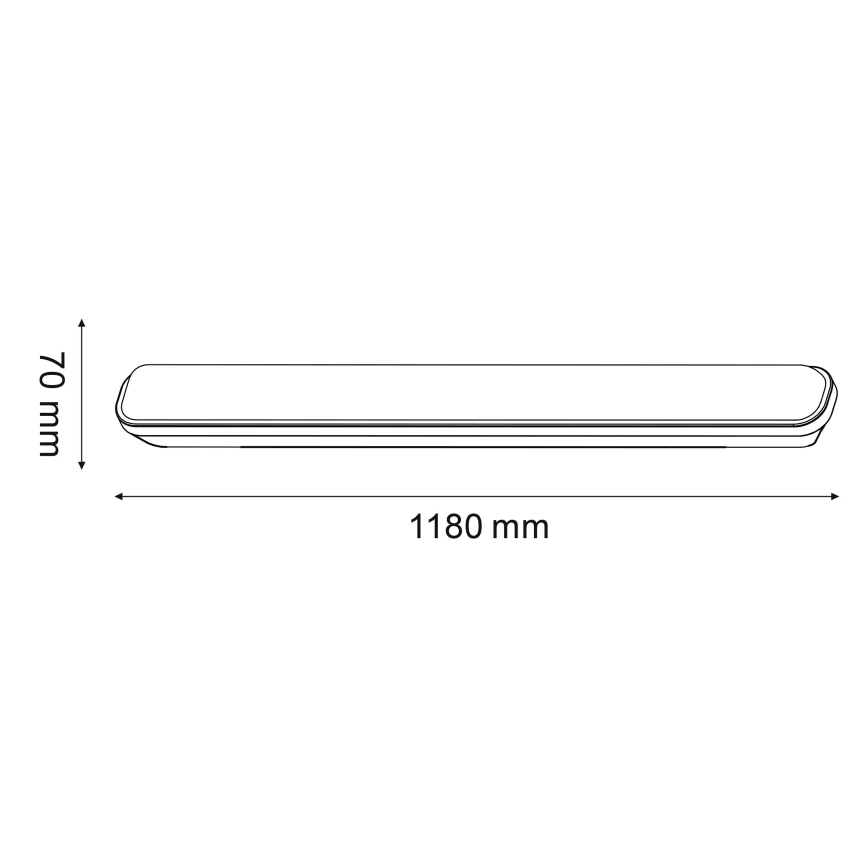 LED Индустриална флуоресцентна лампа LED/20W/230V IP65
