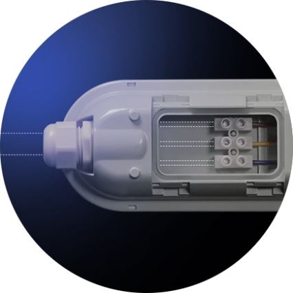 LED индустриална флуоресцентна лампа LIMEA GIGANT LED/38W/230V IP65 1190mm черен