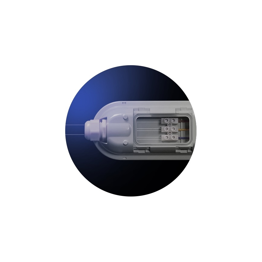 LED индустриална флуоресцентна лампа LIMEA GIGANT LED/38W/230V IP65 1190mm черен