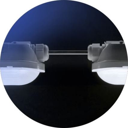 LED индустриална флуоресцентна лампа LIMEA GIGANT LED/38W/230V IP65 1190mm черен