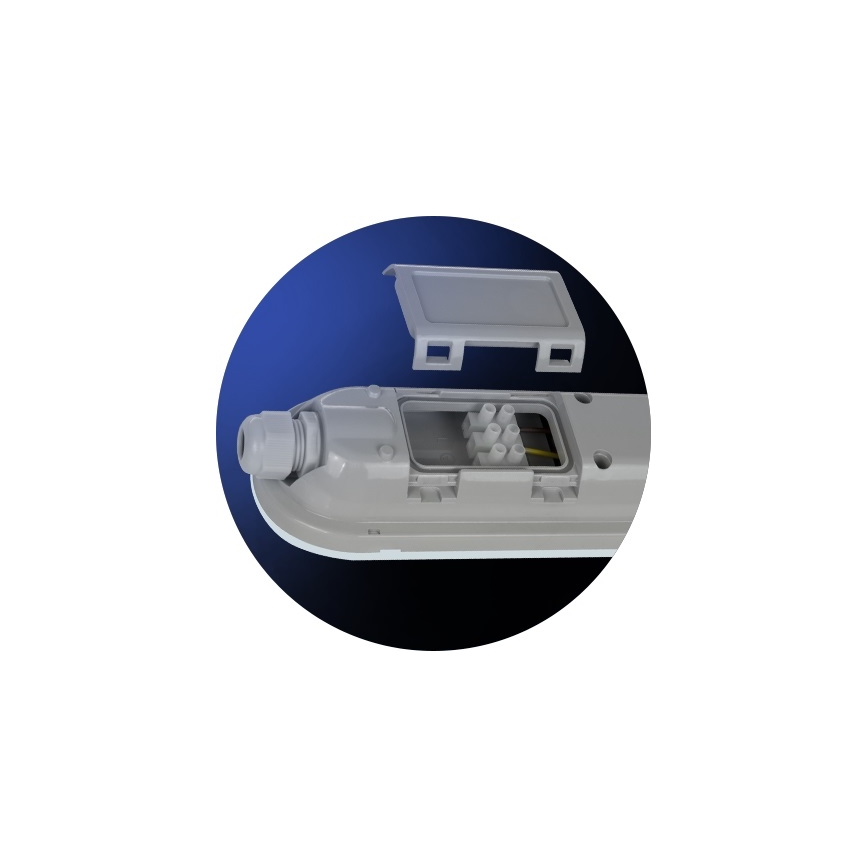 LED индустриална флуоресцентна лампа LIMEA GIGANT LED/38W/230V IP65 1190mm черен