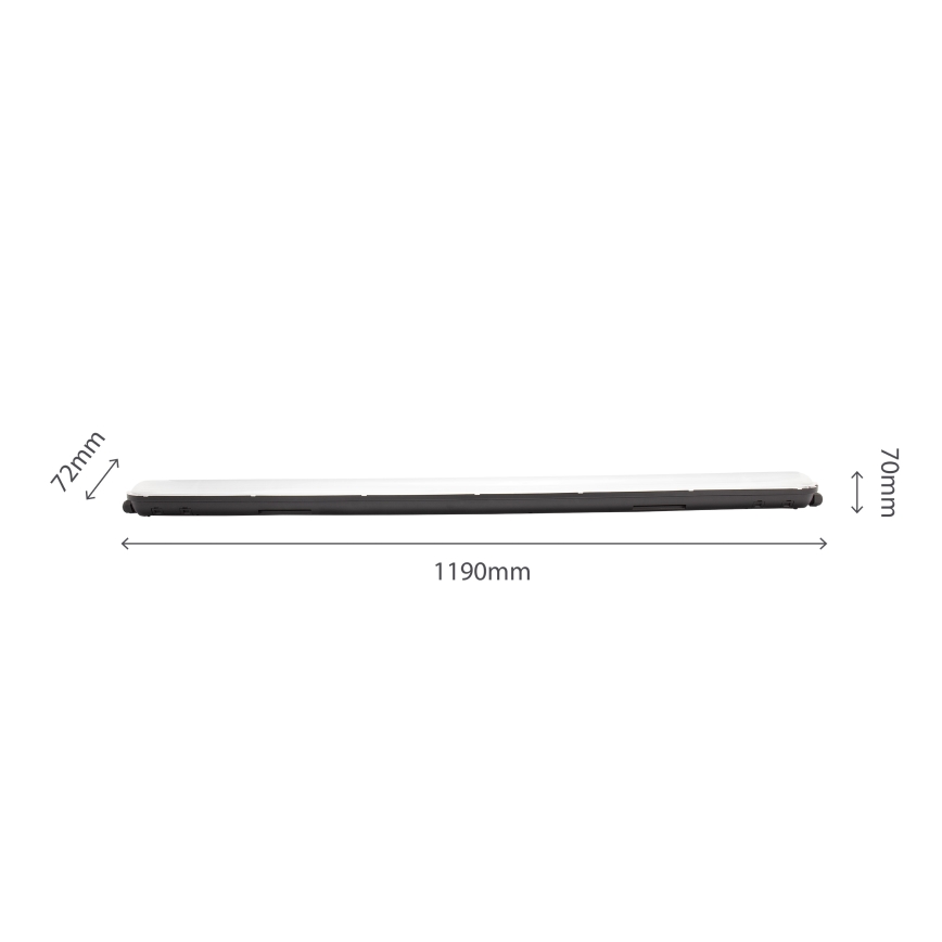 LED индустриална флуоресцентна лампа LIMEA GIGANT LED/38W/230V IP65 1190mm черен