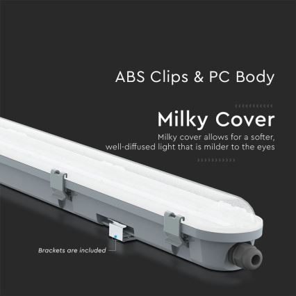 LED Индустриална флуоресцентна лампа M-SERIES LED/48W/230V 4000K 150см IP65