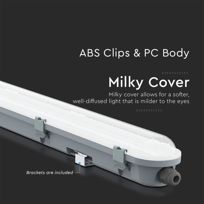 LED Индустриална флуоресцентна лампа M-SERIES LED/48W/230V 4000K 150см IP65