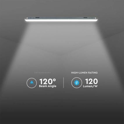 LED индустриална флуоресцентна лампа със сензор  X-SERIES LED/36W/230V 6500K 120 см IP65