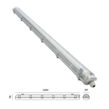 LED индустриална флуоресцентна лампа T8 1xG13/18W/230V 4000K IP65 128 см