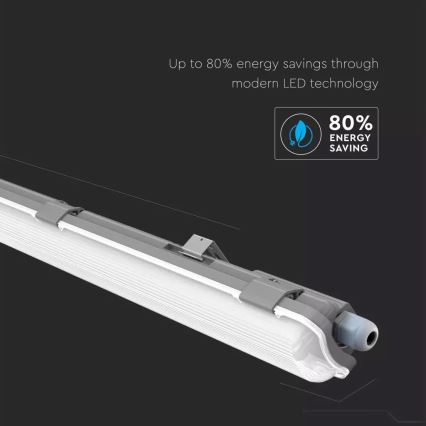 LED индустриална флуоресцентна лампа T8 1xG13/18W/230V 6400K 120 см IP65