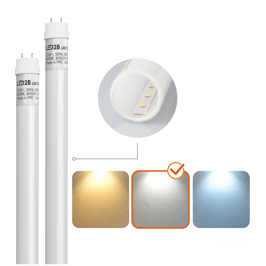 LED индустриална флуоресцентна лампа T8 2xG13/9W/230V 4000K IP65 67,5 см