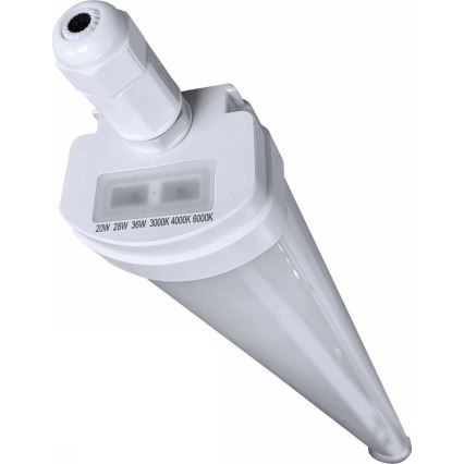 LED Димируем индустриален флуоресцентен лампа VOLITER LED/20/28/36W/230V 3000/4000/6000K 120 см IP65 бял