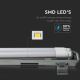 LED Индустриална флуоресцентна лампа T8 2xG13/10W/230V 6400K 60см IP65