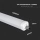 LED Индустриална флуоресцентна лампа X-SERIES LED/24W/230V 4000K 120см IP65
