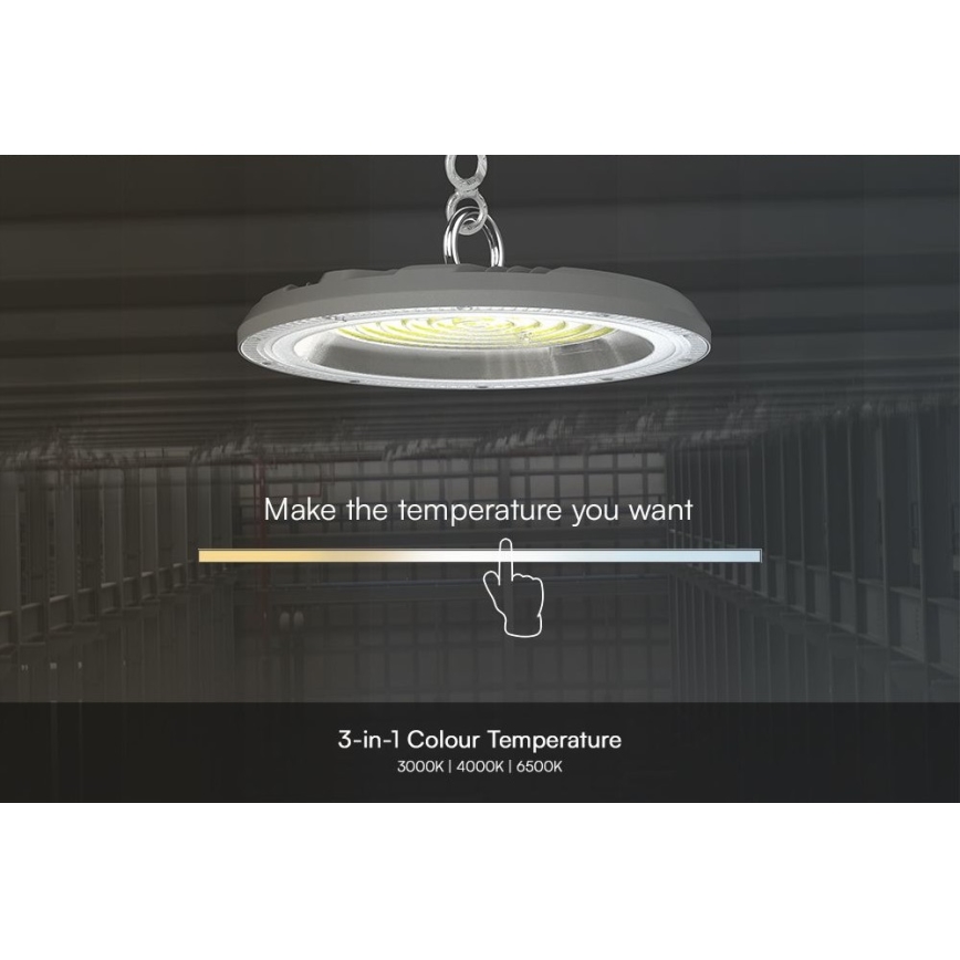 LED Индустриална лампа High Bay LED/100W/230V 3000/4000/6500K IP65 ø 23,5 см