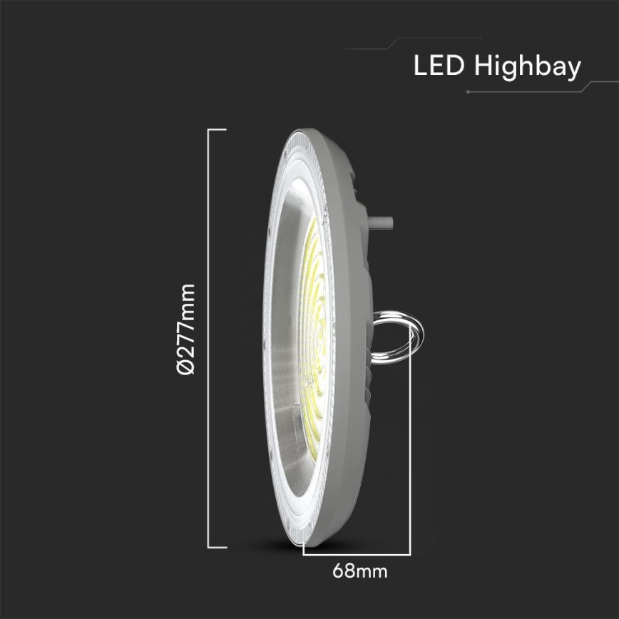 LED Индустриална лампа High Bay LED/150W/230V 3000/4000/6500K IP65 ø 27,7 см
