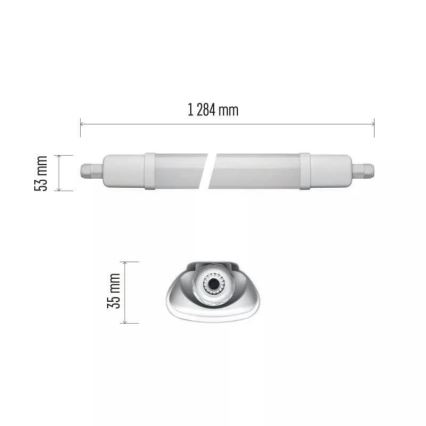 LED Индустриална лампа LED/37W/230V IP65 4000K